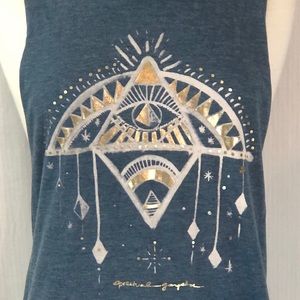 Blue Spiritual Gangster Muscle Tee